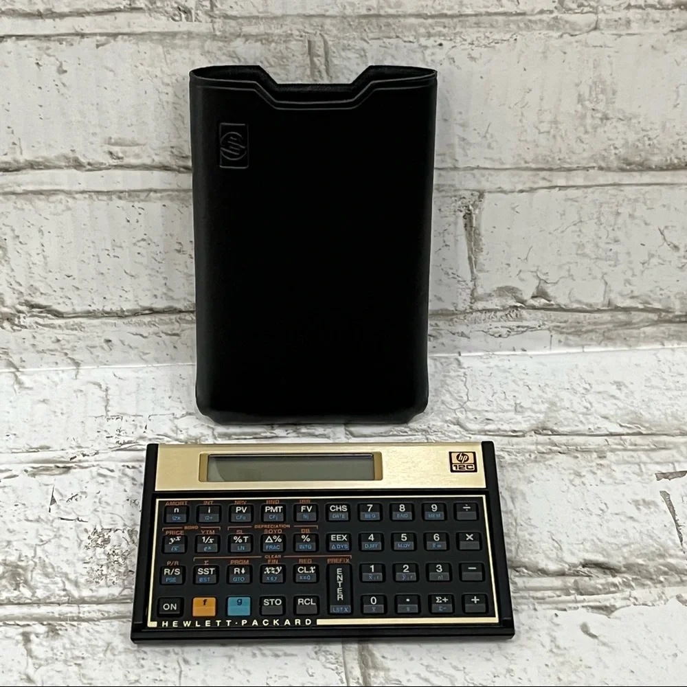 Vintage Hewlett Packard Financial Calculator 12C w/ Case
